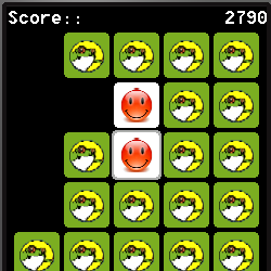 Pairs memory game screen shot